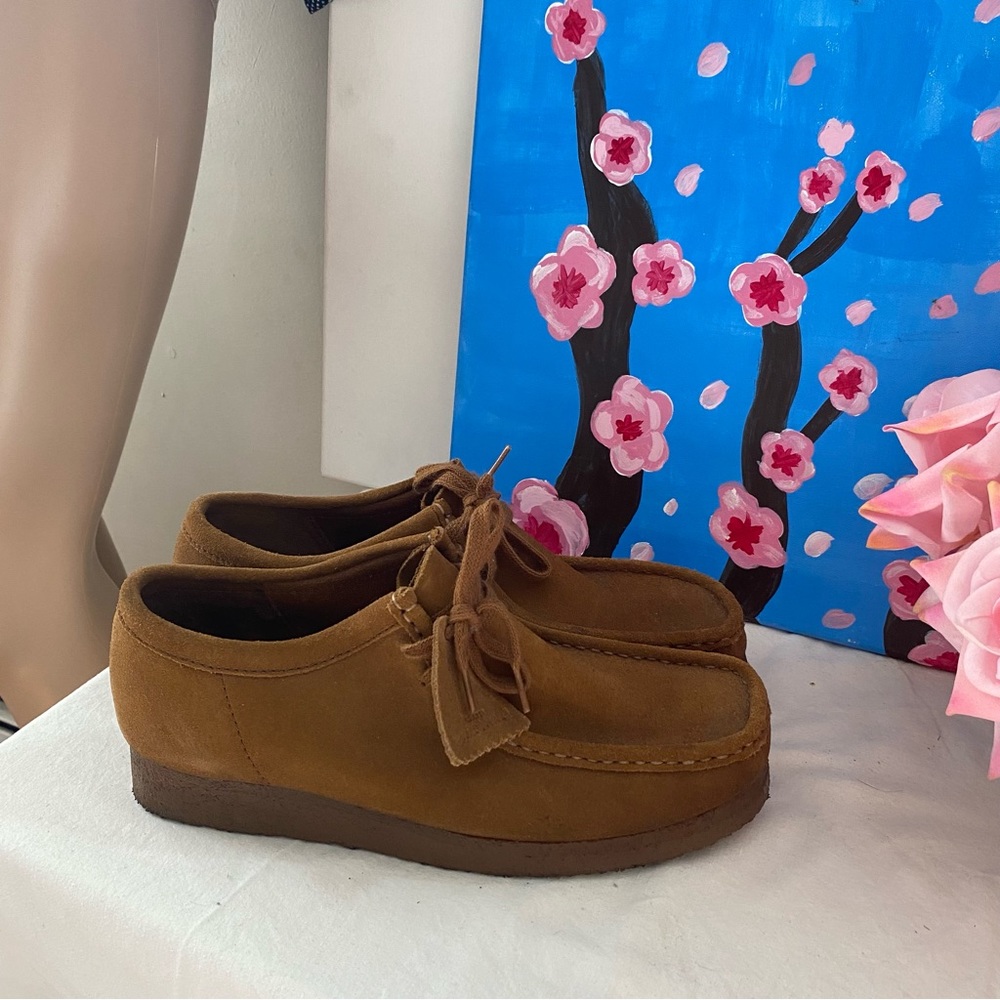 Size 9 Mens Clarks Wallabee Shoes Brown/Coffee